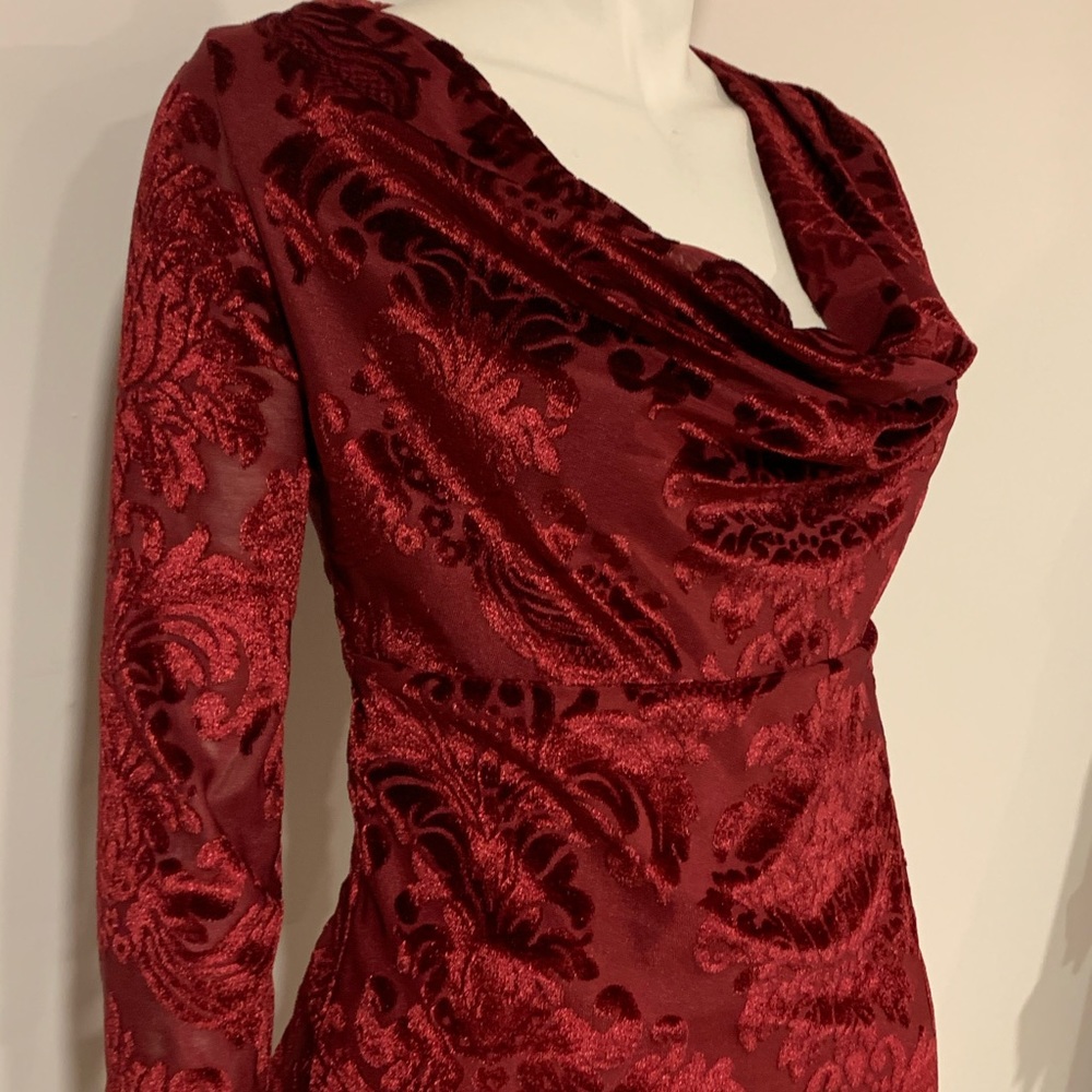 Velour cocktail dress